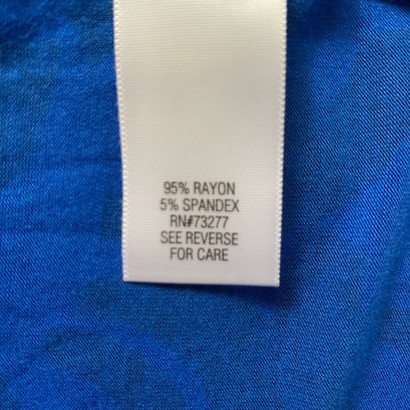 Dana Buchanan High Low Elbow Length Rayon Top, Sz. M - Gently Used - Picture 6 of 7